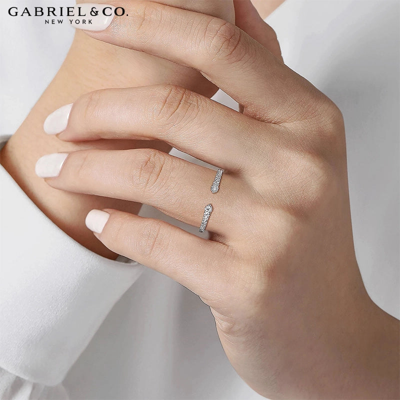 Natural Diamond Open Tip Ring
