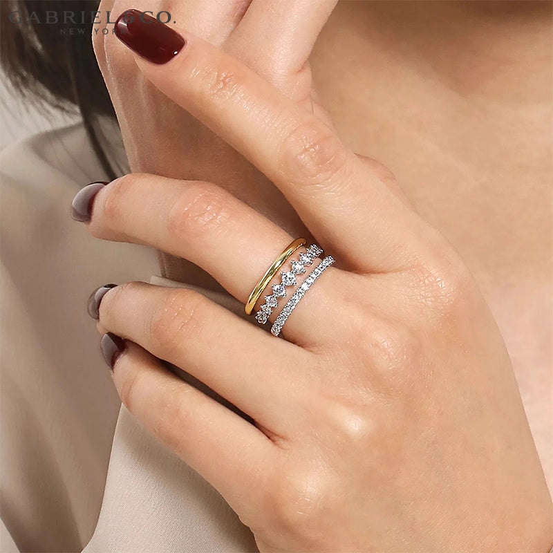 14kt 0.75cts Natural Diamond Stackable Ring