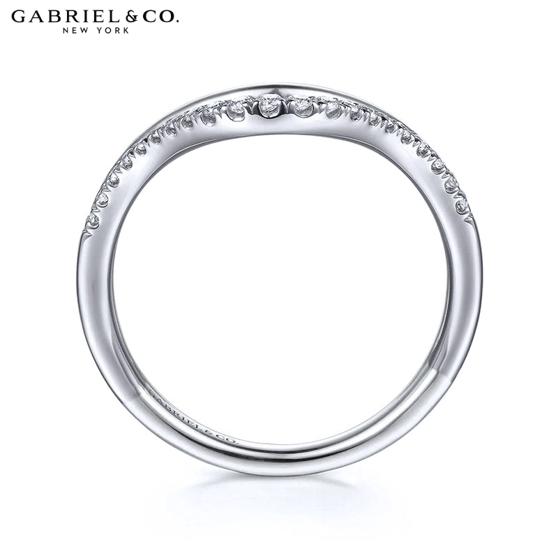 14kt Natural Diamond Pavé Ring 9.0mm