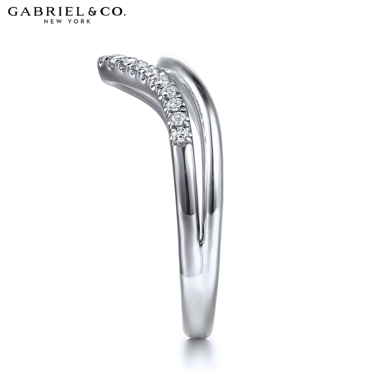 14kt Natural Diamond Pavé Ring 9.0mm
