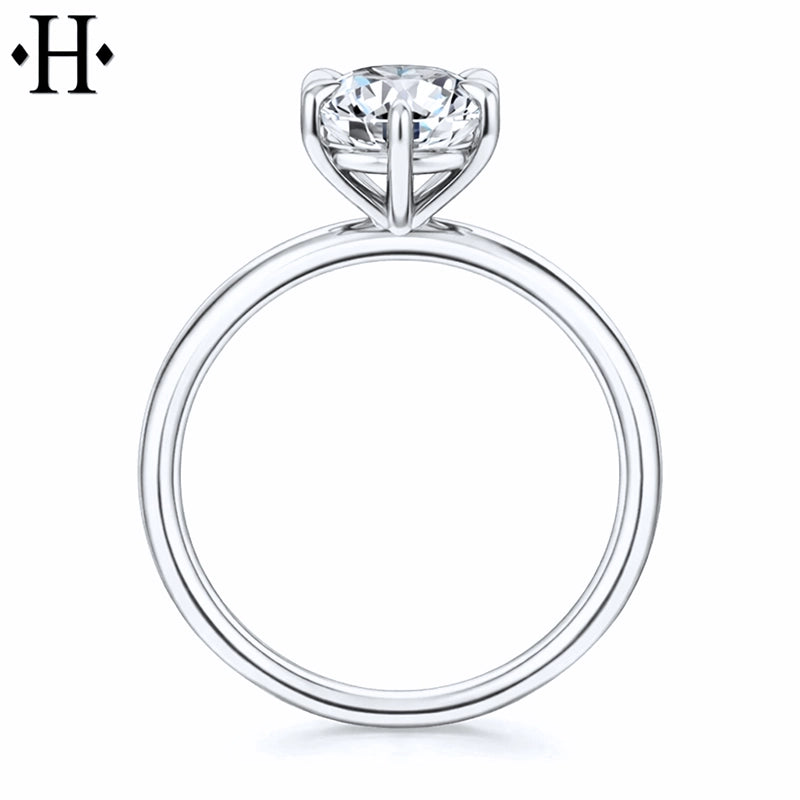 1.50ctr-2.00ctr Round Cut Natural Diamond Ring