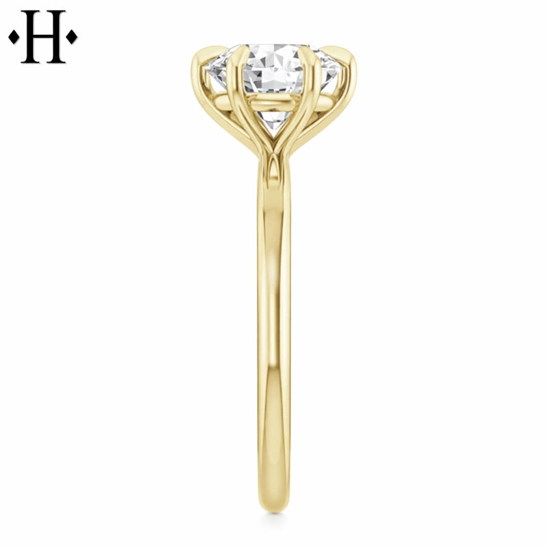 1.50ctr-2.00ctr Round Cut Natural Diamond Ring