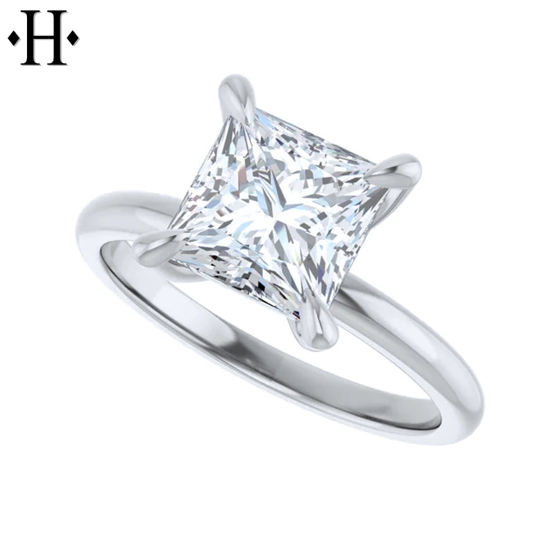 1.00ctr-2.00ctr Princess Cut Lab Grown Diamond Ring