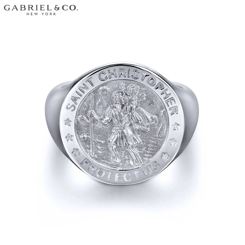Saint Christopher Signet Ring 18.8mm