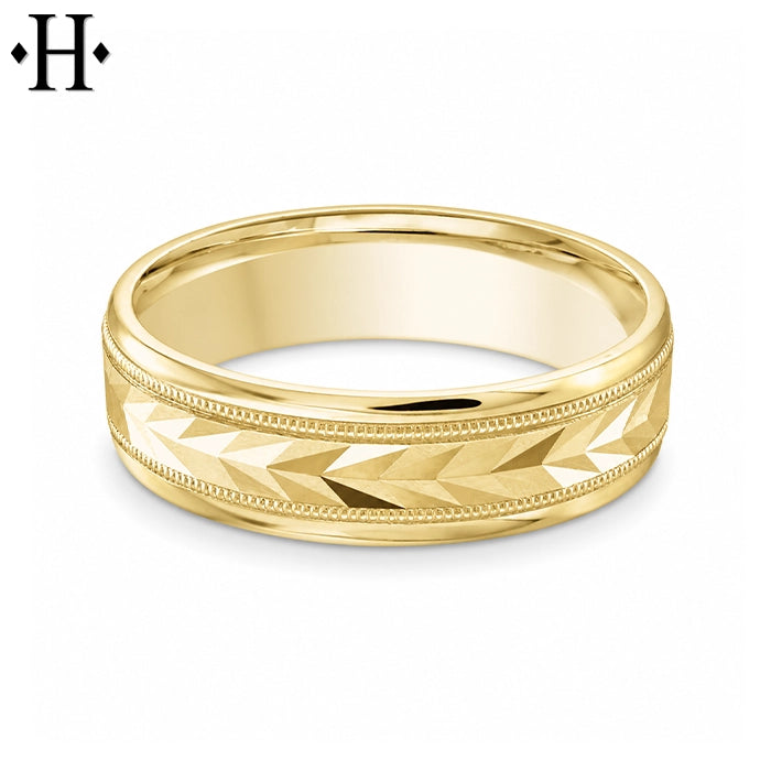 Classic Carved Ring 6mm