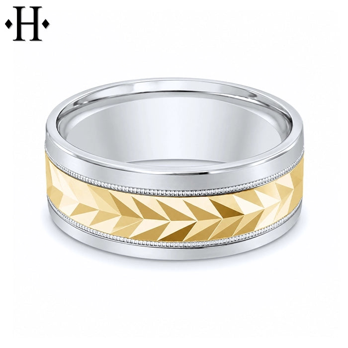 Classic Carved Ring 8mm