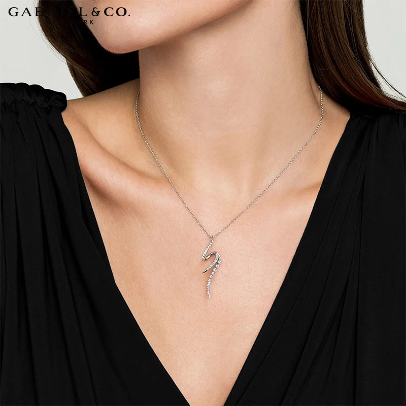 Natural Diamond Drop Necklace