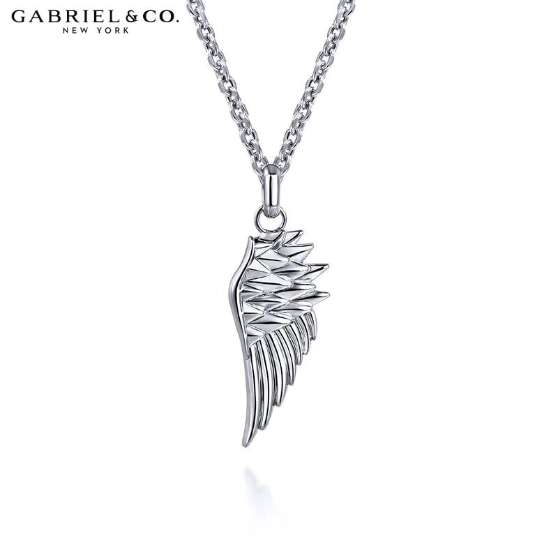 Sterling Silver Signature Angel Wing Necklace