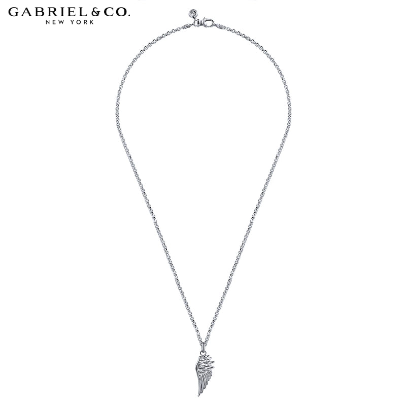 Sterling Silver Signature Angel Wing Necklace