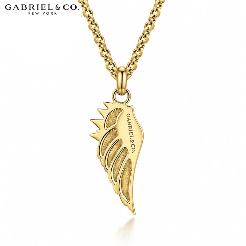 14kt Signature Angel Wing Necklace