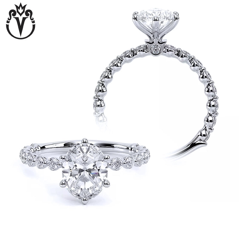 2.07ctw Oval Cut Lab Grown Diamond Ring