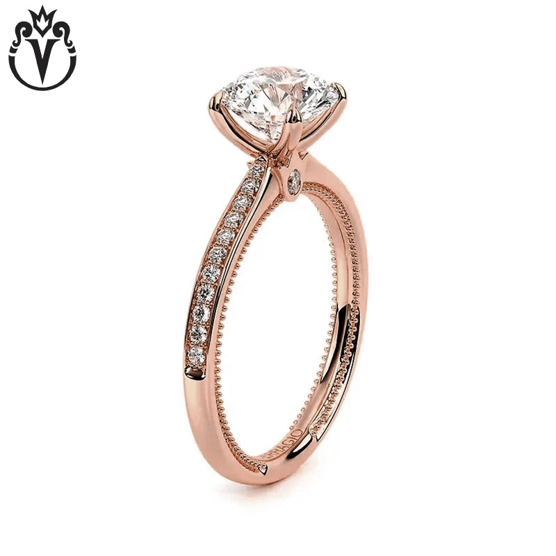 1.00ctr-3.00ctr Round Cut Lab Grown Diamond Ring