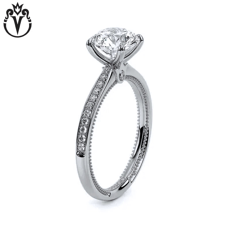 1.00ctr-3.00ctr Round Cut Lab Grown Diamond Ring
