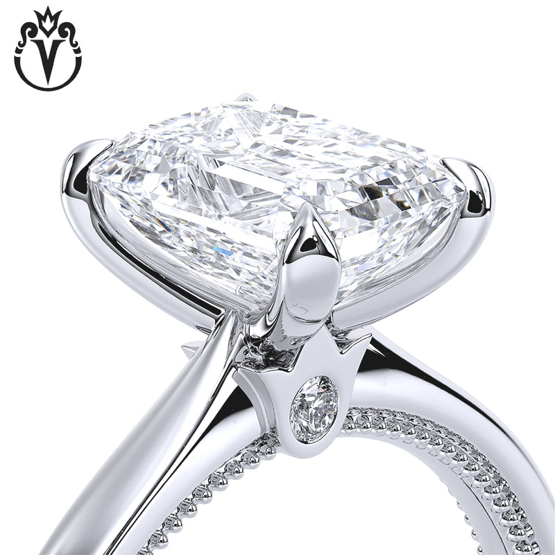 1.00ctr-3.00ctr Emerald Cut Lab Grown Diamond Ring Tailor Made