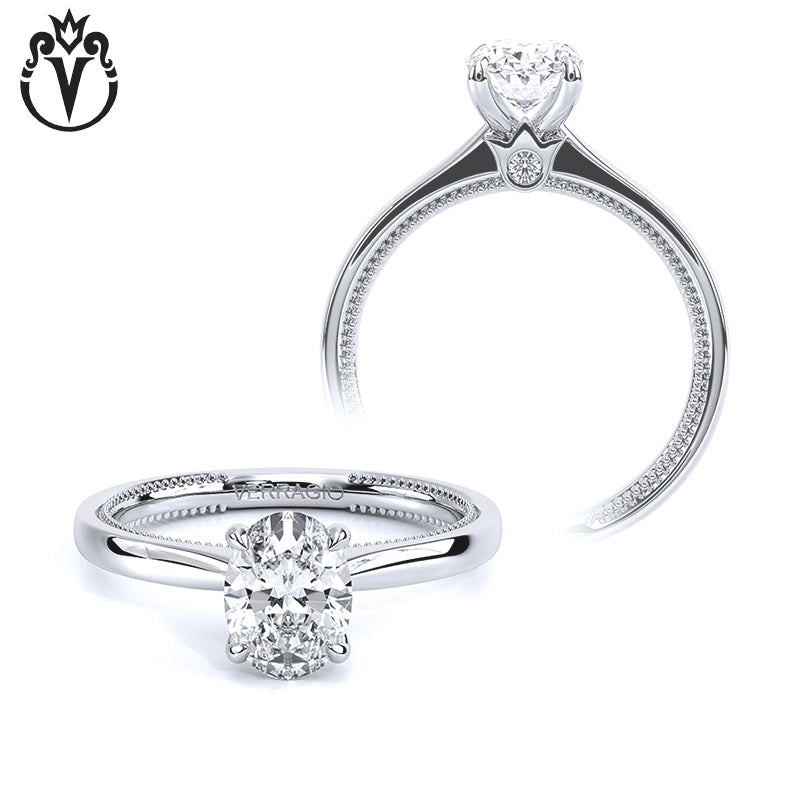 1.00ctr-3.00ctr Oval Cut Lab Grown Diamond Ring