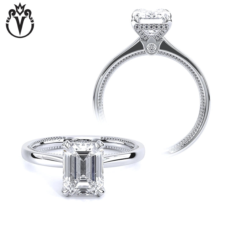 1.70ctw Emerald Cut Lab Grown Diamond Ring
