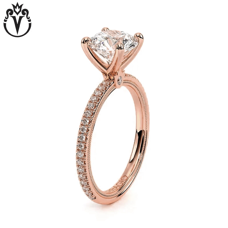 1.00ctr-3.00ctr Round Cut Lab Grown Diamond Ring