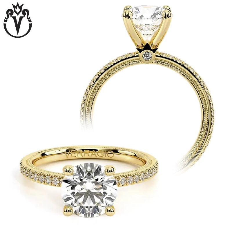 1.00ctr-3.00ctr Round Cut Lab Grown Diamond Ring Tailor Made