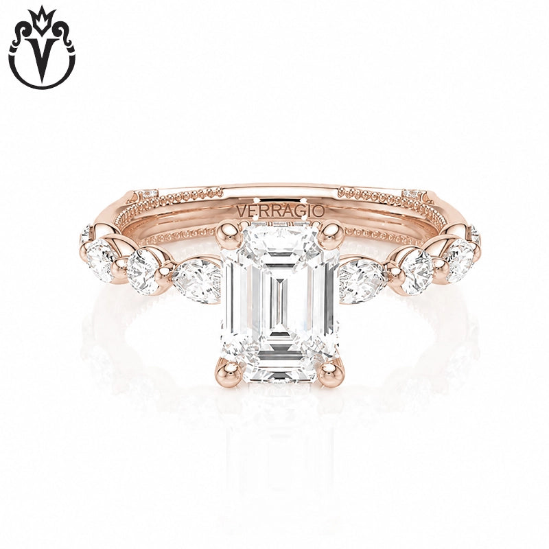 1.50ctr-3.00ctr Emerald Cut Lab Grown Diamond Ring Tailor Made