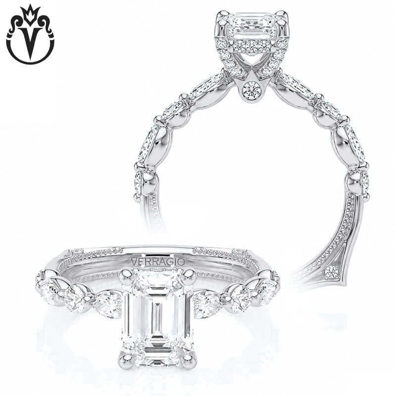 1.00ctr-2.00ctr Emerald Cut Natural Diamond Ring Tailor Made