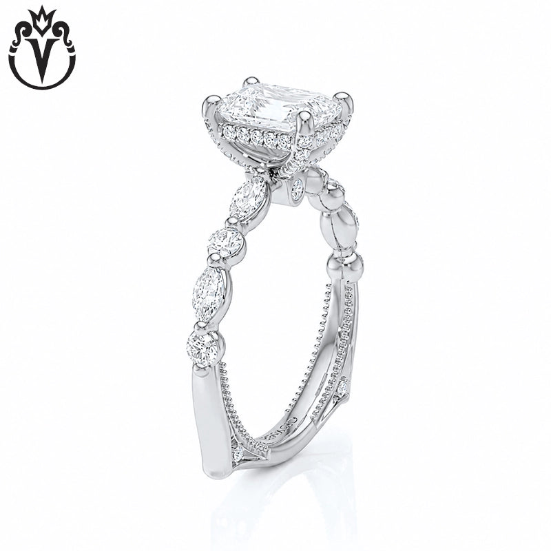 1.50ctr-3.00ctr Emerald Cut Lab Grown Diamond Ring Tailor Made