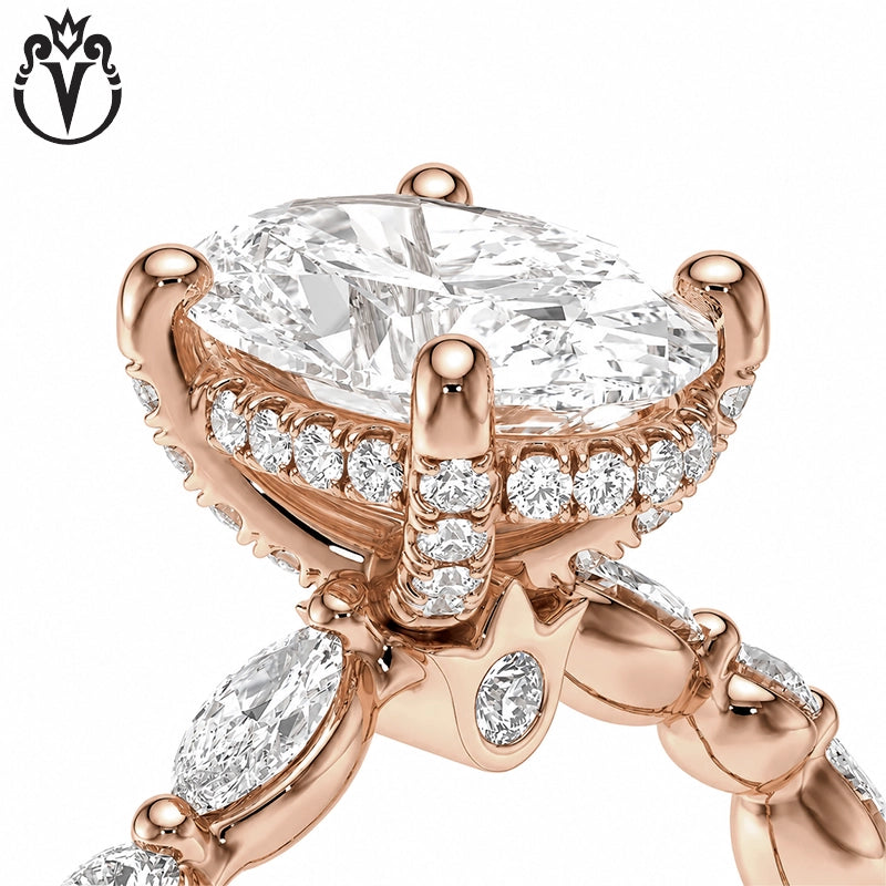 1.50ctr-3.00ctr Oval Cut Lab Grown Diamond Ring Tailor Made