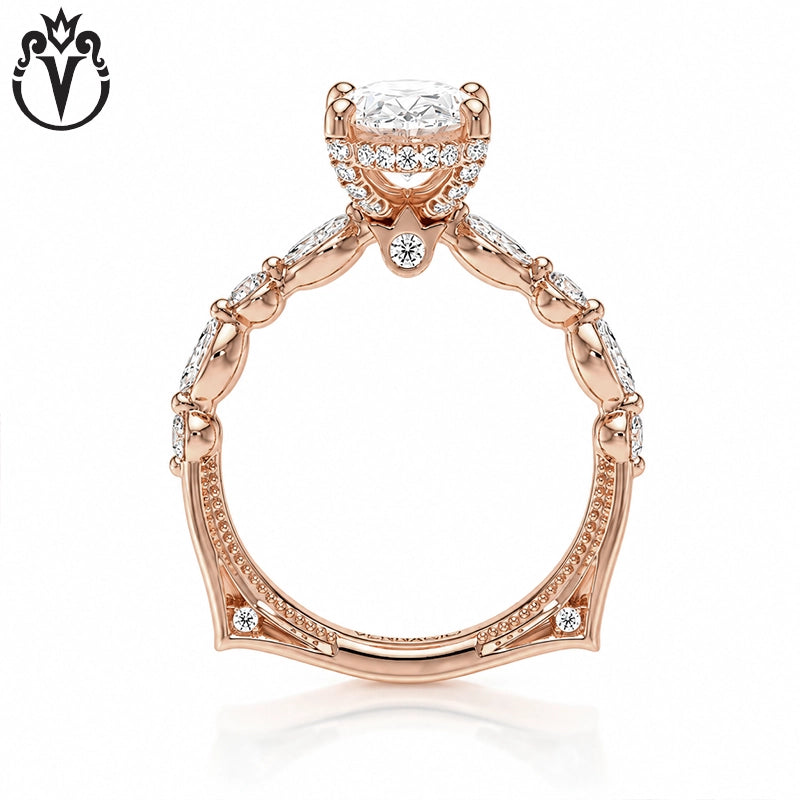 1.50ctr-3.00ctr Oval Cut Lab Grown Diamond Ring Tailor Made
