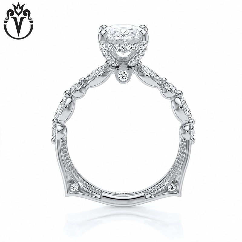 1.50ctr-3.00ctr Oval Cut Lab Grown Diamond Ring Tailor Made