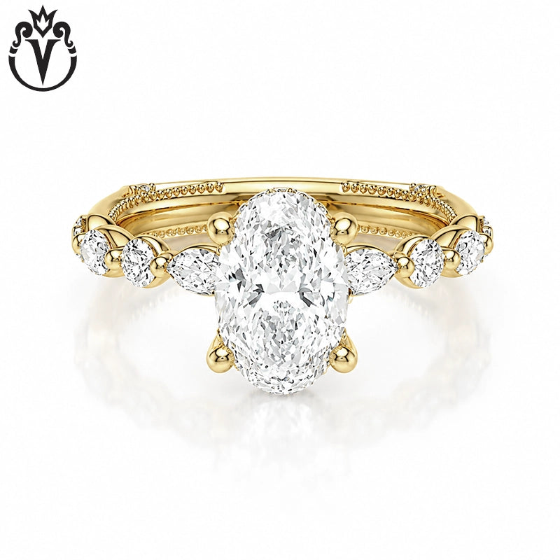 1.50ctr-3.00ctr Oval Cut Lab Grown Diamond Ring Tailor Made