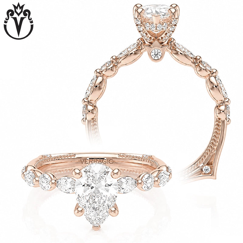 1.50ctr-3.00ctr Pear Cut Lab Grown Diamond Ring Tailor Made