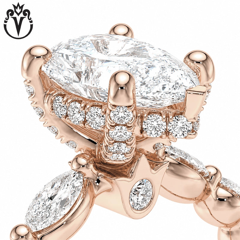 1.50ctr-3.00ctr Pear Cut Lab Grown Diamond Ring Tailor Made