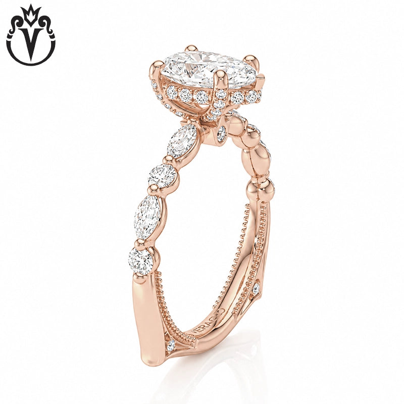 1.50ctr-3.00ctr Pear Cut Lab Grown Diamond Ring Tailor Made