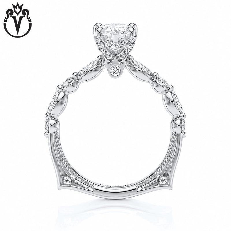 1.50ctr-3.00ctr Pear Cut Lab Grown Diamond Ring Tailor Made