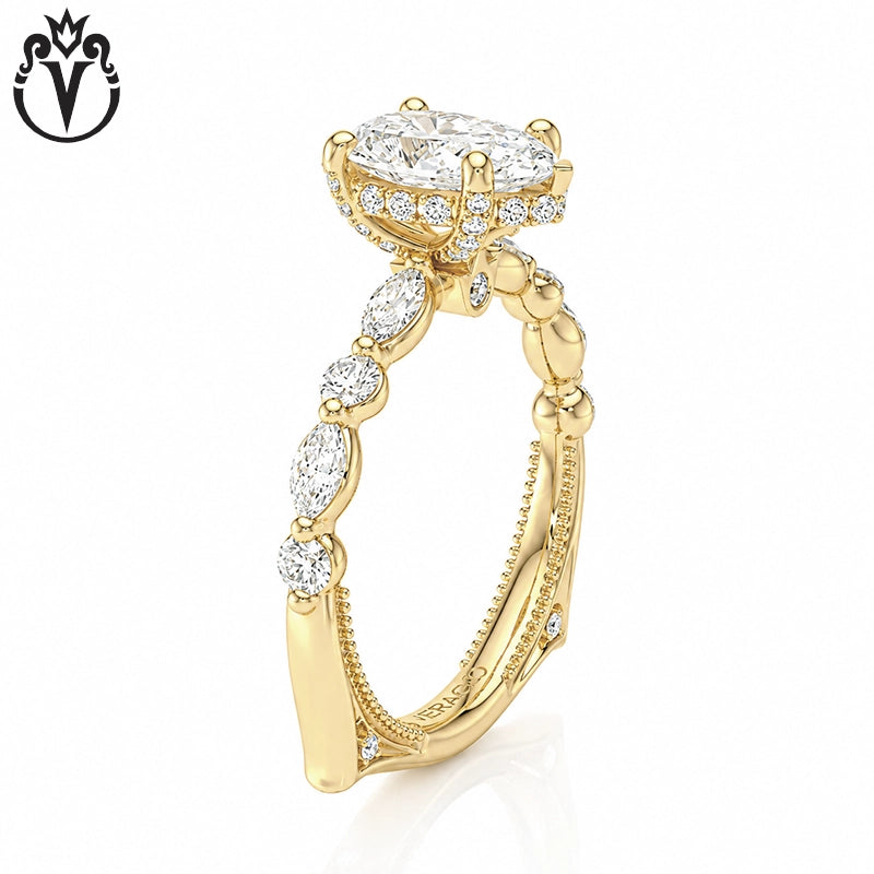 1.50ctr-3.00ctr Pear Cut Lab Grown Diamond Ring Tailor Made