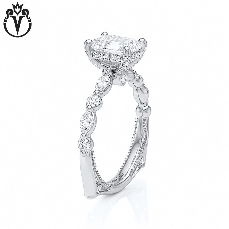 1.50ctr-3.00ctr Radiant Cut Lab Grown Diamond Ring Tailor Made