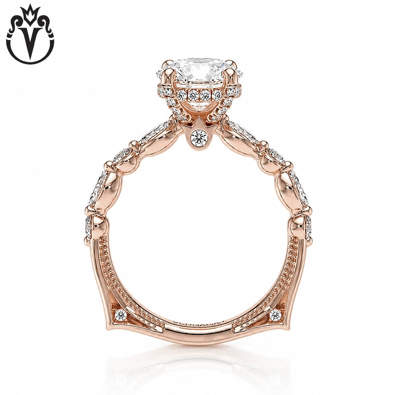 1.50ctr-3.00ctr Round Cut Lab Grown Diamond Ring Tailor Made