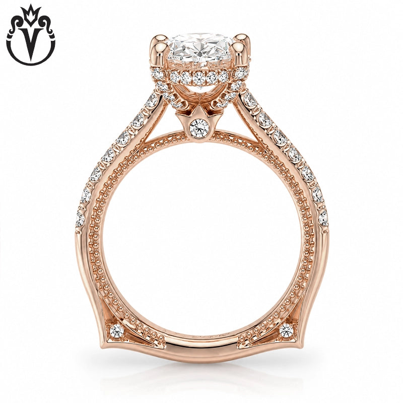1.50ctr-3.00ctr Oval Cut Lab Grown Diamond Ring Tailor Made
