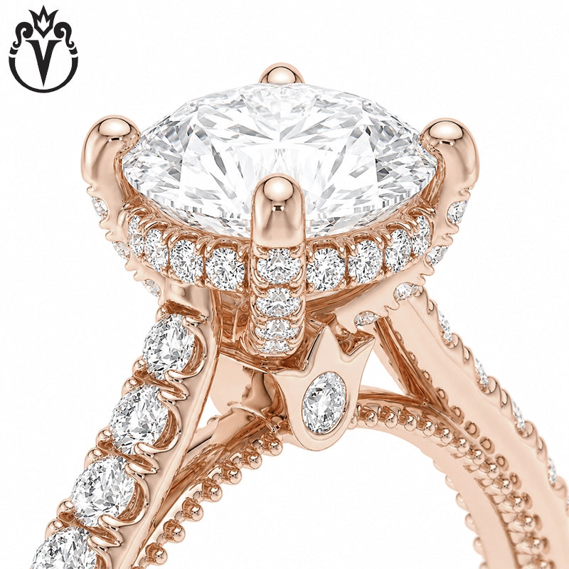 1.50ctr-3.00ctr Round Cut Lab Grown Diamond Ring Tailor Made