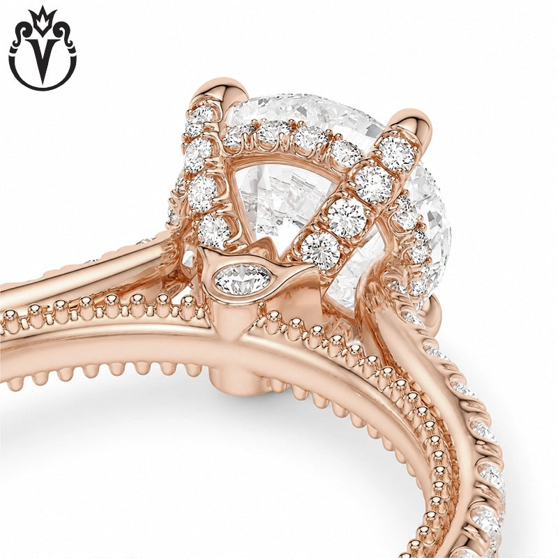 1.50ctr-3.00ctr Round Cut Lab Grown Diamond Ring Tailor Made