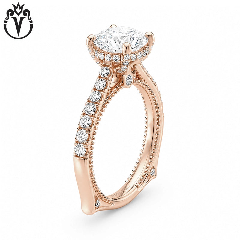 1.50ctr-3.00ctr Round Cut Lab Grown Diamond Ring Tailor Made