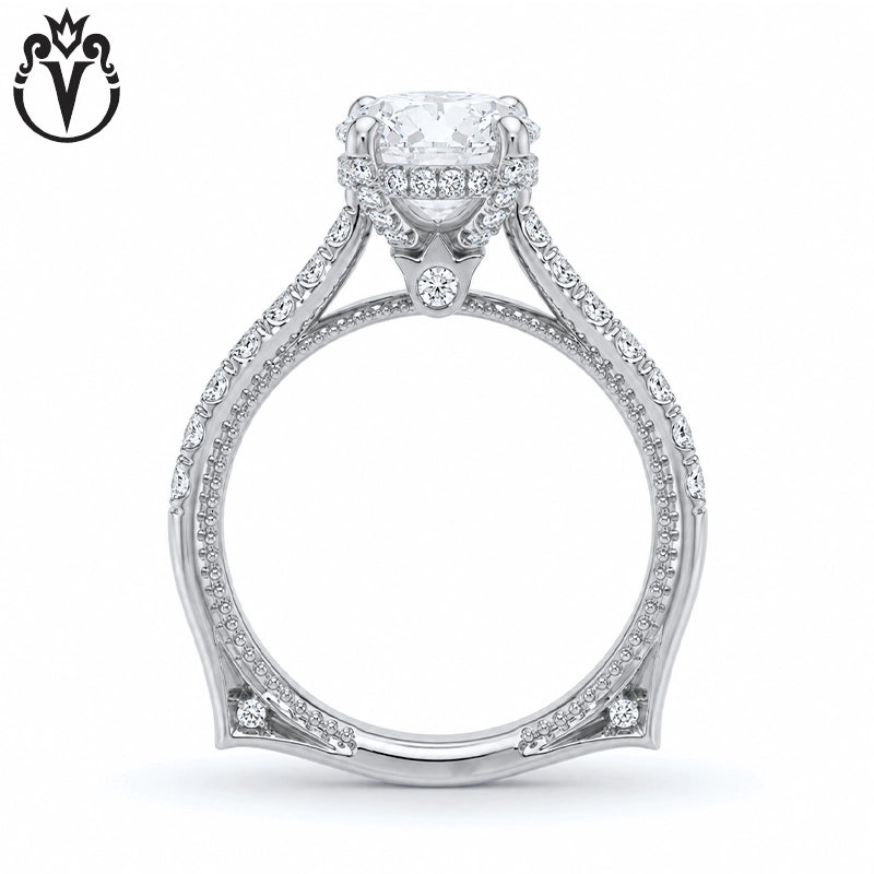 1.50ctr-3.00ctr Round Cut Lab Grown Diamond Ring Tailor Made