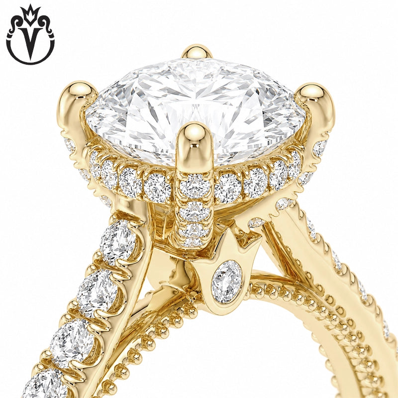 1.00ctr-2.00ctr Round Cut Natural Diamond Ring Tailor Made