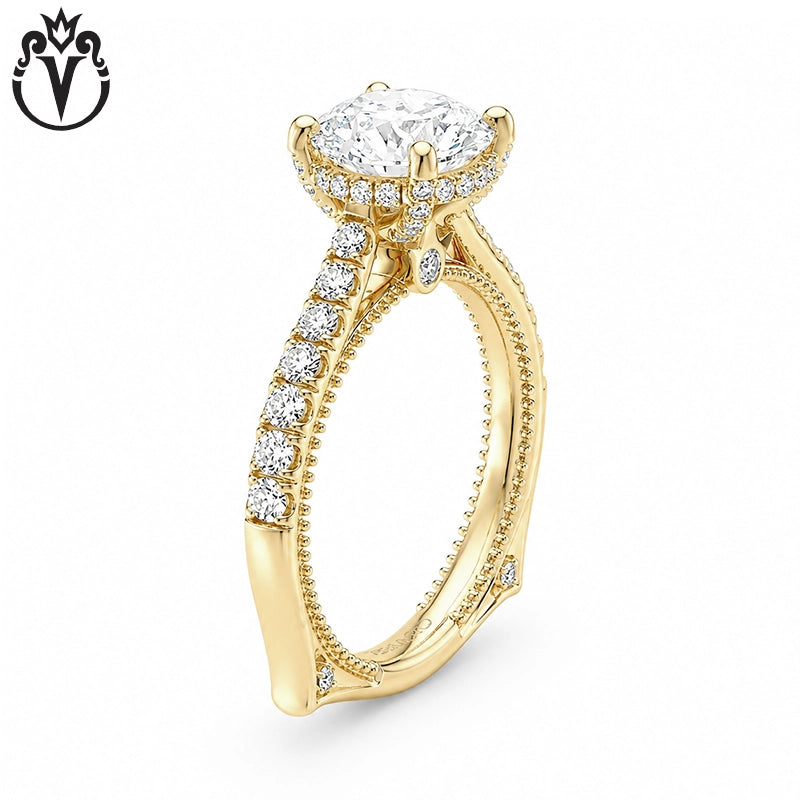 1.50ctr-3.00ctr Round Cut Lab Grown Diamond Ring Tailor Made