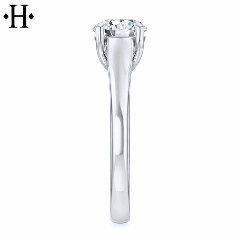 0.75ctr-1.25ctr Round Cut Natural Diamond Ring