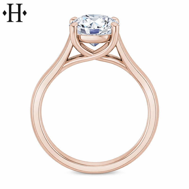 1.00ctr-2.00ctr Round Cut Lab Grown Diamond Ring Tailor Made