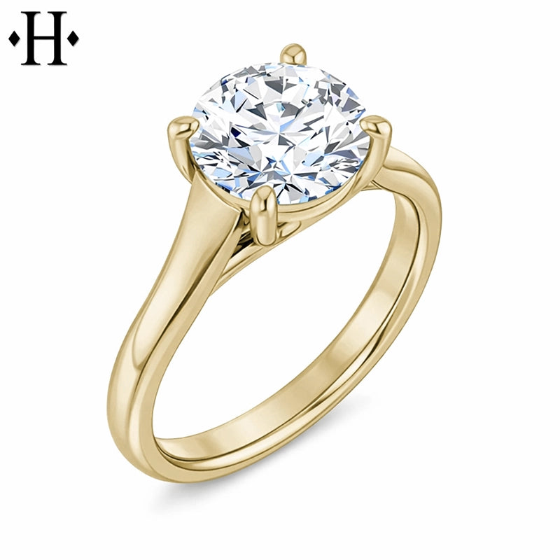 1.50ctr-2.00ctr Round Cut Natural Diamond Ring Tailor Made