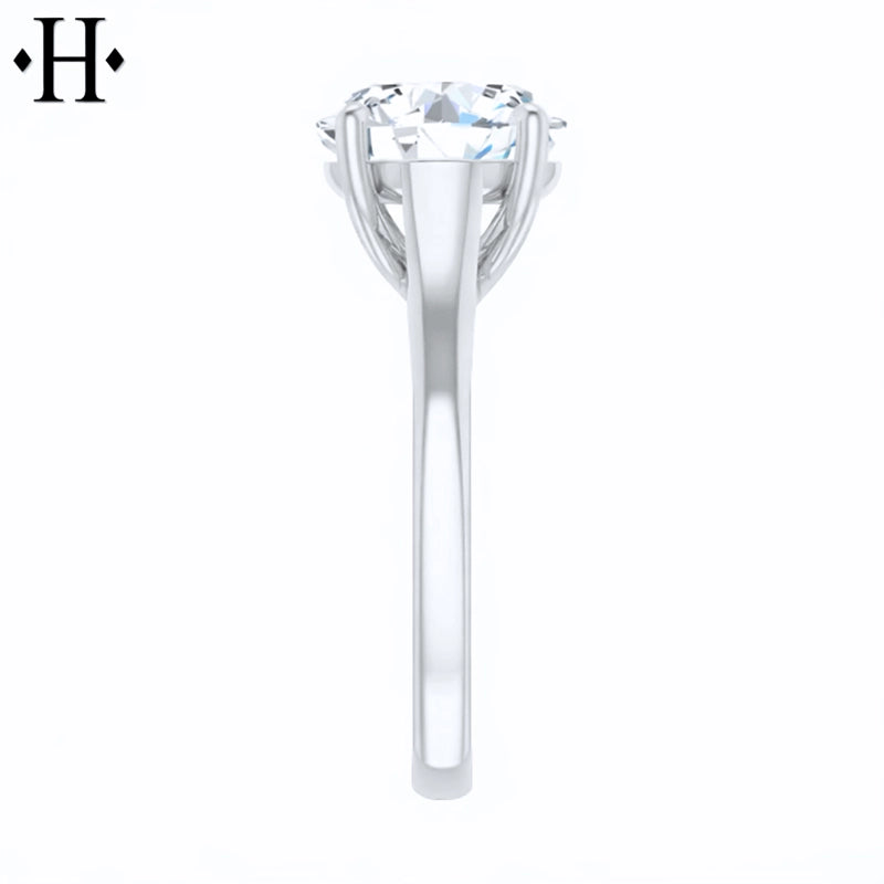 3.00ctr-5.00ctr Round Cut Lab Grown Diamond Ring Tailor Made