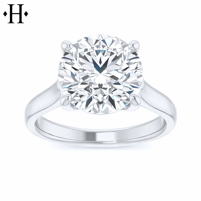 3.00ctr-5.00ctr Round Cut Lab Grown Diamond Ring Tailor Made