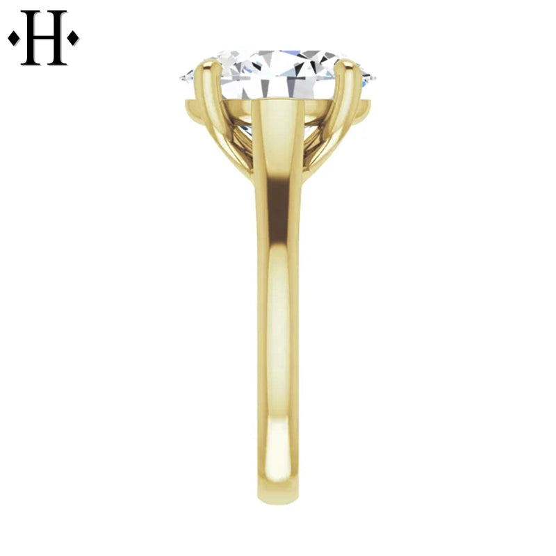 3.00ctr-5.00ctr Oval Cut Lab Grown Diamond Ring