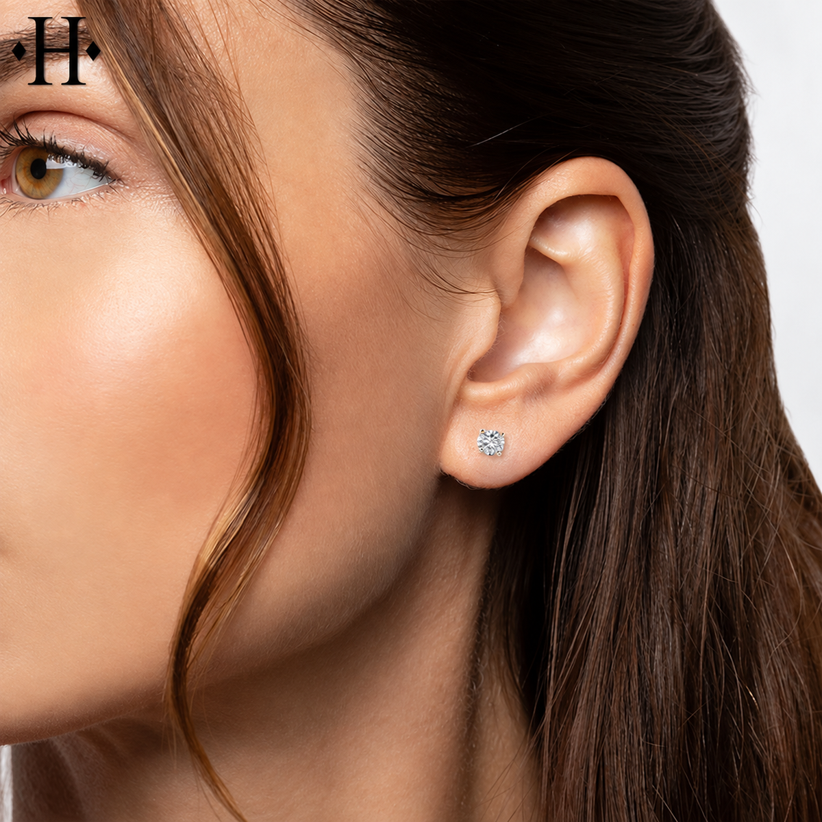 14kt 0.33cts Classic Set Lab Grown Diamond Earrings